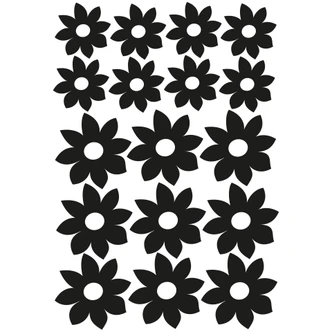Wandtattoo Blüten-Set 4 