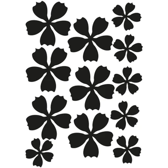 Wandtattoo Blüten-Set 8 