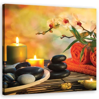 Leinwandbild, Spa Zen Stones Orient 