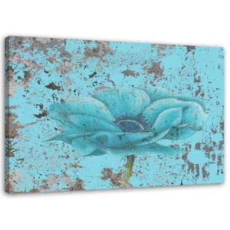 Leinwandbild, Retro-Meeresblume 