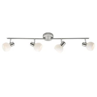 Spotrohr Caspar, metallic, 94 x 11 cm, Glas Strahler Spotrohr Caspar, metallic, 94 x 11 cm, Glas Strahler