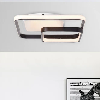 Deckenleuchte Edda, schwarz, 11,5 x 40 cm, Metall Innenleuchte 