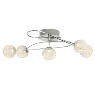 Deckenleuchte Emilia, metallic, 70 x 35,5 cm, Metall Deckenlampe 