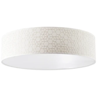 Deckenleuchte Hannes, weiß, ⌀58 cm, Textil Innenleuchte Deckenleuchte Hannes, weiß, ⌀58 cm, Textil Innenleuchte