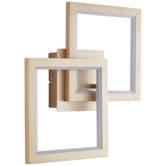 Wand- und Deckenleuchte Irina, gold, 44,5 x 28,5 cm, Innenleuchte 