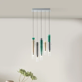 Design LED-Pendelleuchte Jenna, 8-flammig Design LED-Pendelleuchte Jenna, 8-flammig