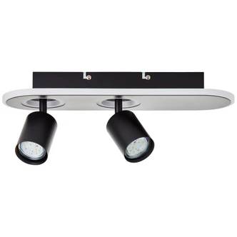 Spotbalken Katharina, schwarz, 16 x 40 cm, Innenleuchte Spotbalken Katharina, schwarz, 16 x 40 cm, Innenleuchte