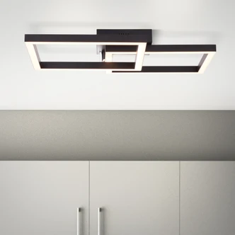 Deckenleuchte Kayla, schwarz, 9 x 50 cm, Metall Deckenlampe, dimmbar Deckenleuchte Kayla, schwarz, 9 x 50 cm, Metall Deckenlampe, dimmbar