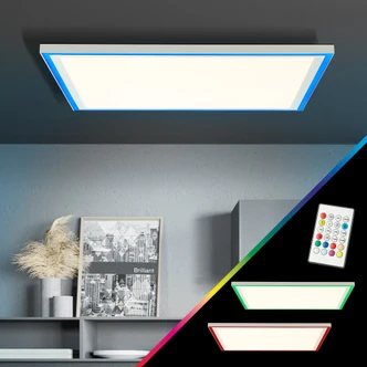 Deckenleuchte Klaas, weiß, 5 x 60 cm, Metall LED Panel, dimmbar Deckenleuchte Klaas, weiß, 5 x 60 cm, Metall LED Panel, dimmbar