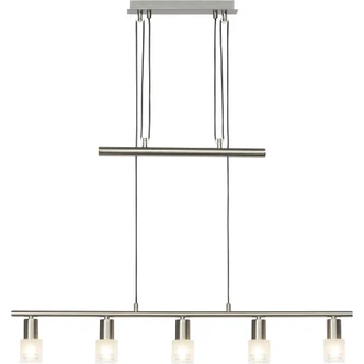 Pendelleuchte Lana, metallic, 4, 173 x 90,5 cm, Glas Pendellampe 