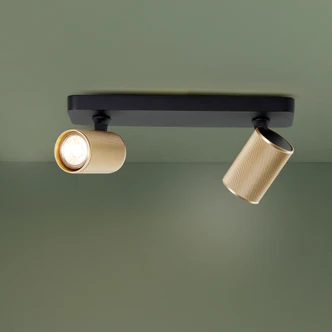 Spotbalken Leonardo, gold, 12,1 x 31 cm, Metall Spotleuchte Spotbalken Leonardo, gold, 12,1 x 31 cm, Metall Spotleuchte