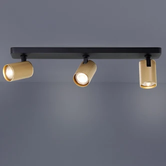 Spotbalken Leonardo, gold, 12,1 x 53 cm, Metall Deckenstrahler Spotbalken Leonardo, gold, 12,1 x 53 cm, Metall Deckenstrahler
