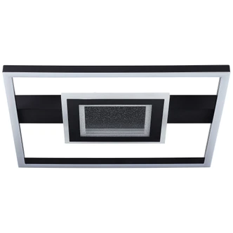 Deckenleuchte Marlies, schwarz, 5 x 37,5 cm, Metall Glitzereffekt 