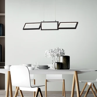 Pendelleuchte Mats, schwarz, 120 x 80,5 cm, Pendellampe 