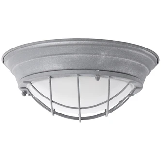 Wand- und Deckenleuchte Sina, grau, 14,5 x 34 cm, Glas Deckenlampe, dimmbar 