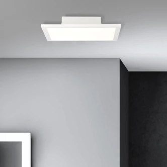 Aufbaupaneel Constantin, weiß, 29,5 x 29,5 cm, Metall Led panel, dimmbar 