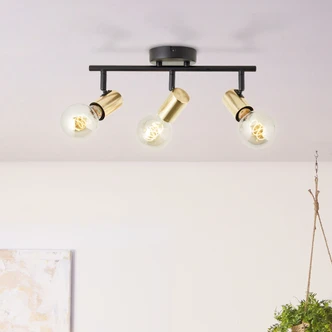 Deckenleuchte Karl, gold, 35,5 x 14,5 cm, Metall Lampe 