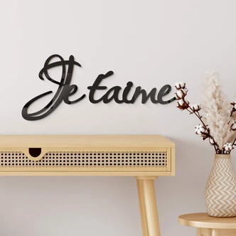 Lettre décorative en verre acrylique - Je t'aime 