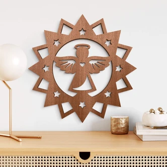 Decoro in legno - Angelo 