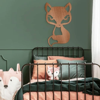 Decoro in legno - Volpino 