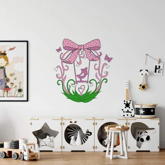 Wandtattoo Vogelschaukel Color 