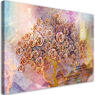 Canvas schilderij, Levensboom Klimt 