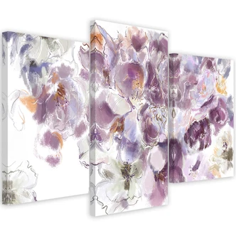 Leinwandbild 3 teilig, Iris Blume 