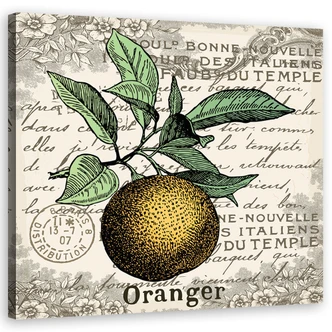 Leinwandbild, Vintage Orange 