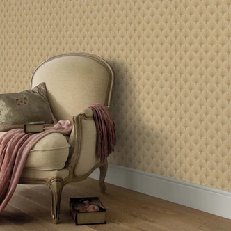 Papier peint intissé Erismann Versailles or 