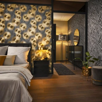 ELLE Decoration Vliestapete, Mustertapete schwarz 