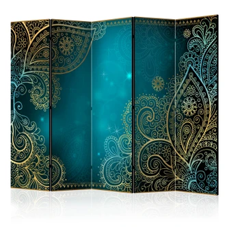 Paravent, Raumteiler freistehend, Trennwand - Orientalische Flügel , 5-teilig - 225x172 cm Paravent, Raumteiler freistehend, Trennwand - Orientalische Flügel , 5-teilig - 225x172 cm