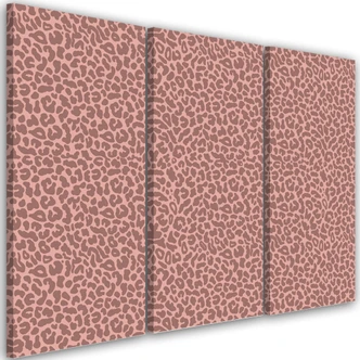 Leinwandbild 3 teilig, Leopard Leopard Pelfpatches Muster 