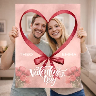 Fotorahmen Valentinstag - personalisierbar 