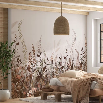 Fotobehang Vintage bloemenweide - Lane 