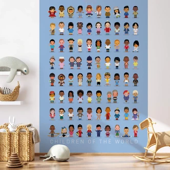Fototapete Braun - Children of the world 