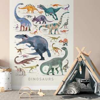 Fototapete Braun - Dinosaurs Part 2 