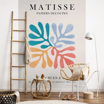Fototapete Plakat Papiers Découpés im Matisse-Stil - Costa 