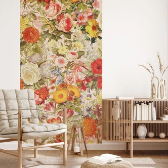 Fototapete Farbenfrohe Blumencollage - Blumentapete - Frida Floral Studio 