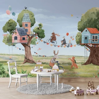 Fototapete Oliver Robins - Baumhaus Party 