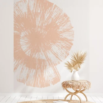 Fototapete Abstrakte Muschel in Pfirsichfarben - Martina 