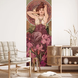 Fotobehang Mucha - Amethist 