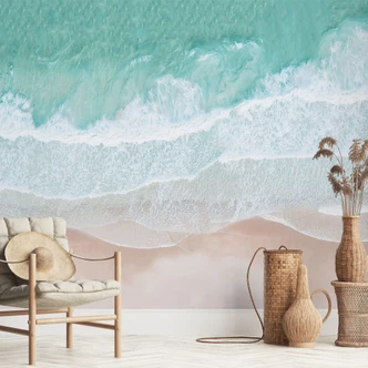 Fotomurale sulla spiaggia - Onde delicate sulla spiaggia - Sisi & Seb Fotomurale sulla spiaggia - Onde delicate sulla spiaggia - Sisi & Seb