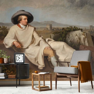 Fototapet Tischbein - Goethe i den romerske campagna 