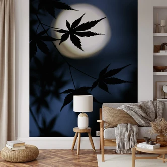 Fototapete Tomihisa - Japanischer Ahorn im Mondlicht 