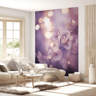 Delicate orchid wallpaper in purple | Floral wallpaper - Treechild 