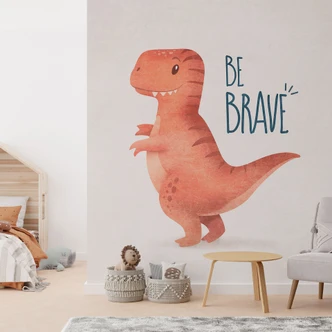 Papier peint photo Dino Be Brave - T-Rex - Tunaboylu 