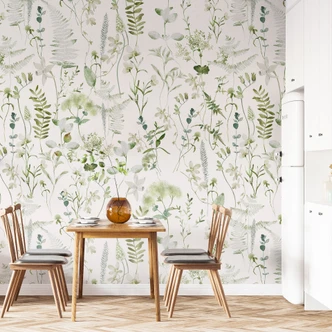 Fototapete Kräuter und Wildblumen - UN Designs 