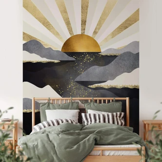 Fototapete SpaceFrog Designs - Goldene Dämmerung Fototapete SpaceFrog Designs - Goldene Dämmerung