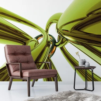 Fototapete Skulptur grün - 336x260 cm 