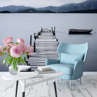 Fototapete Bergsee - 336x260 cm 